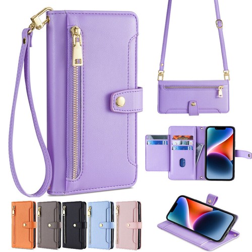 Zip leather wallet - wallet, case