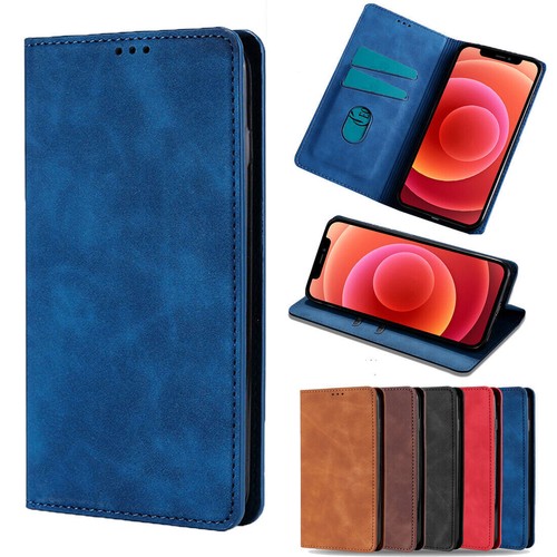 Leather magnetic wallet phone - magnetic,
