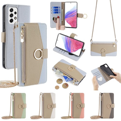 Leather zipper wallet phone - zipper,